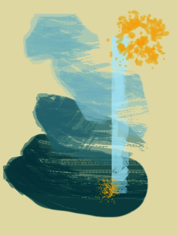 BLUE AND YELLOW