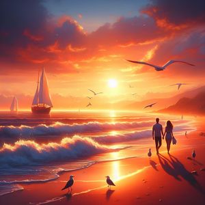 PASSEIO NA PRAIA-BY AI