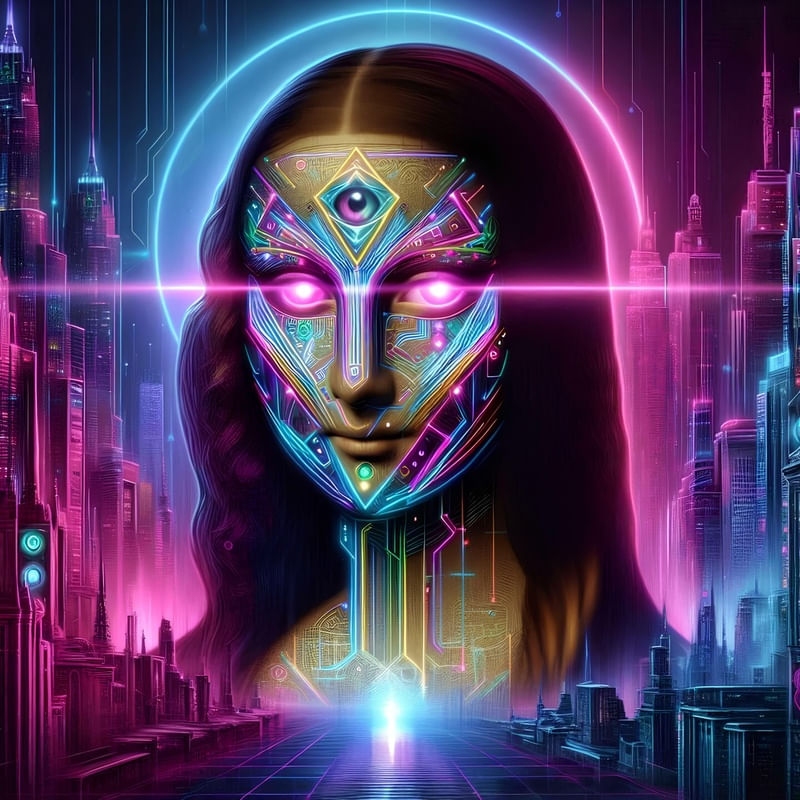 MONA LISA CYBER PUNK-BY AI
