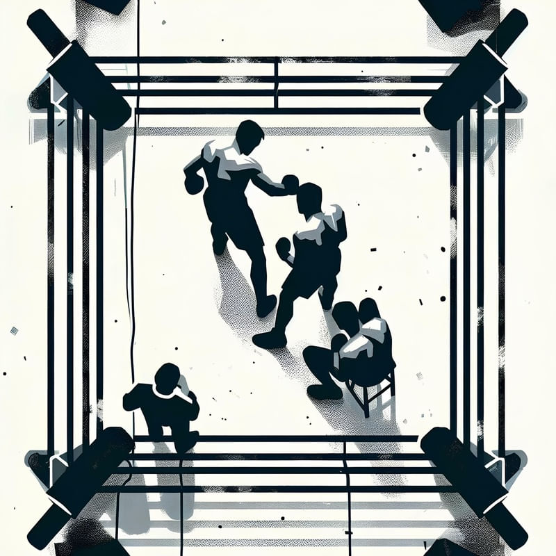 LUTA DE BOXE-BY AI
