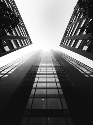 ELEGÂNCIA URBANA EM ESTRUTURAS MONOCROMÁTICAS I BY AI
