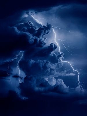 BLUE LIGHT CLOUDS BY AI