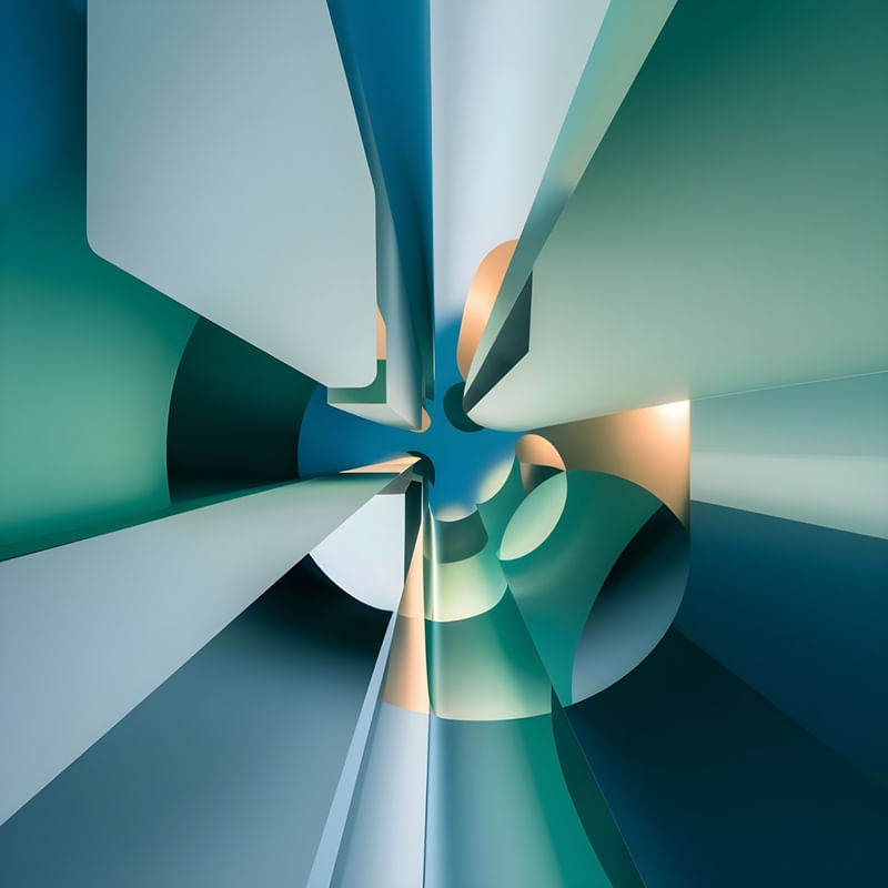 A MINIMALIST ABSTRACT ARTWORK BY AI