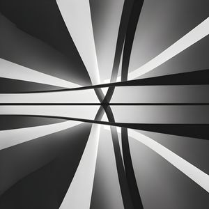 A STUNNING MINIMALISTIC ABSTRACT ARTWORK BY AI