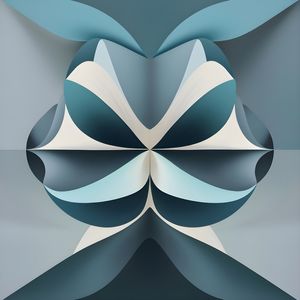 A VISUALLY STRIKING MINIMALIST ABSTRACT COMPOSITION BY AI