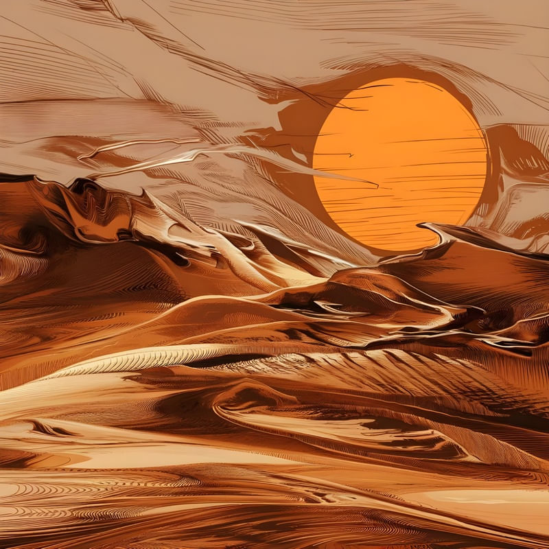 ABSTRACT LANDSCAPE SKETCH BY AI