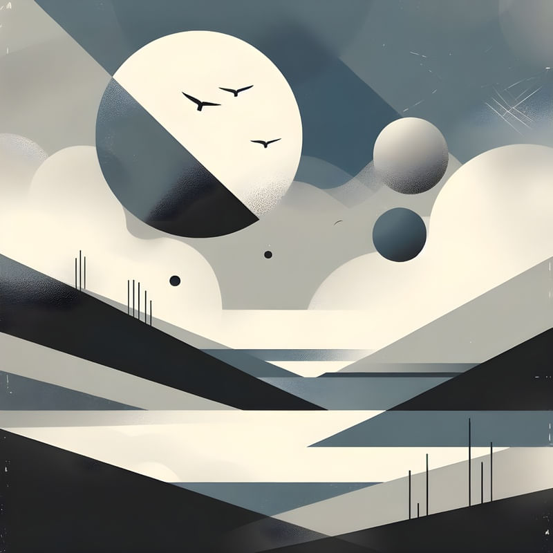 GEOMETRIC LANDSCAPE BY AI