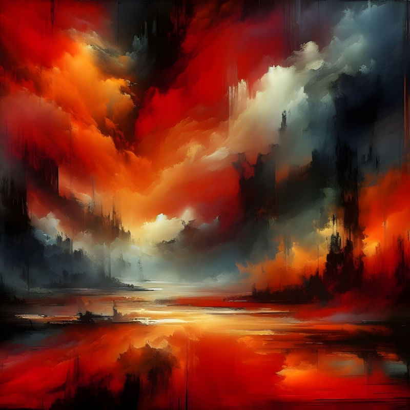 ANGER ABSTRACT EXPRESSIONISM BY AI