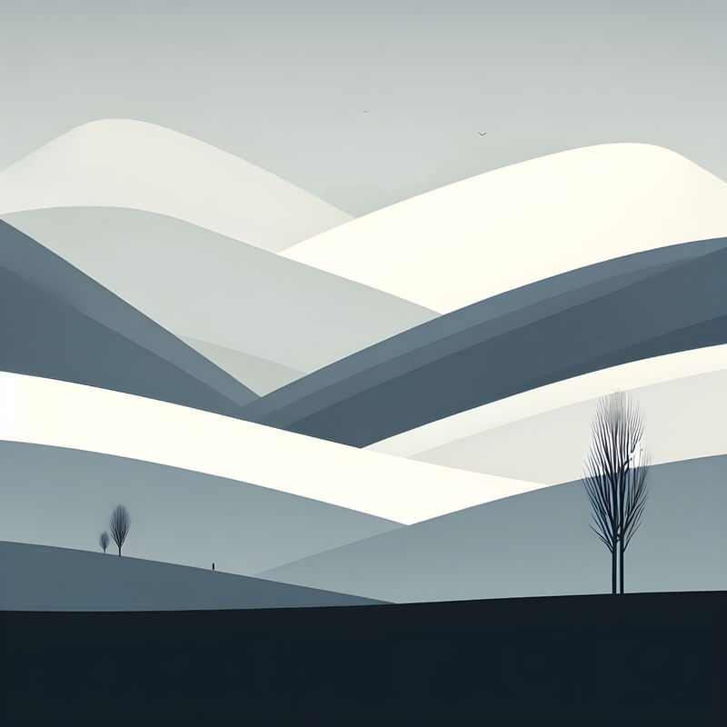 APATHY LANDSCAPE MINIMALISM BY AI