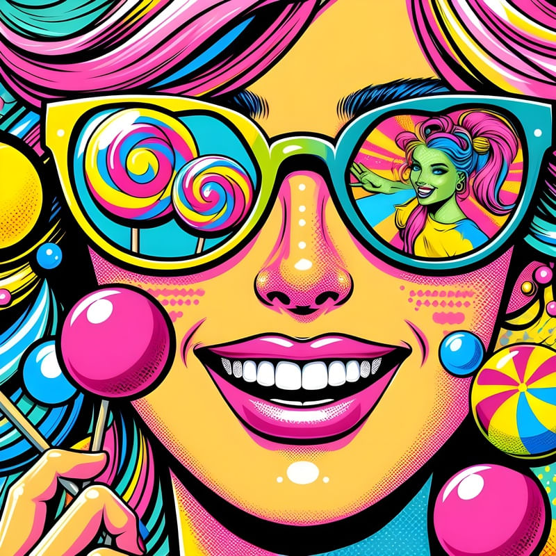 JOY AMUSEMENT POP ART BY AI