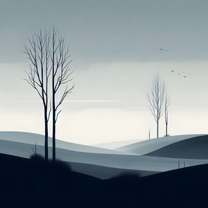 LANDSCAPE APATHY MINIMALISM BY AI