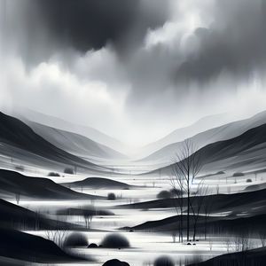LANDSCAPE MINIMALISM BY AI