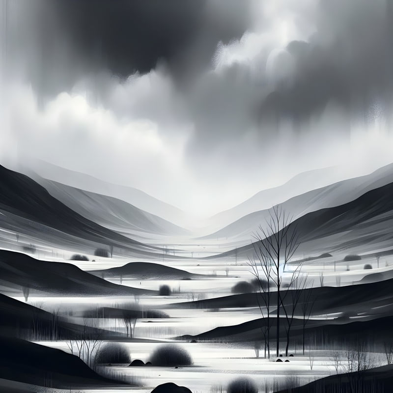 LANDSCAPE MINIMALISM BY AI