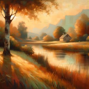 LANDSCAPE POST IMPRESSIONISM B AI