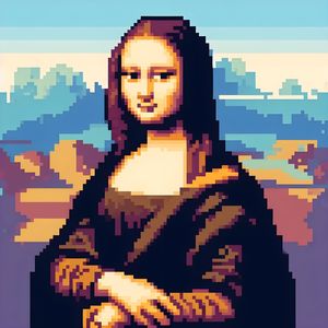 MONALISA PIXELATED ART BY AI
