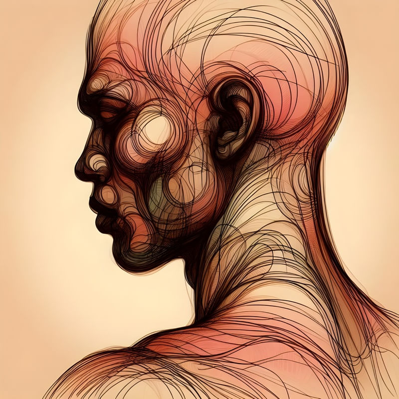 SKETCH AN ABSTRACT INTERPRETATION OF THE HUMAN FORM BY AI