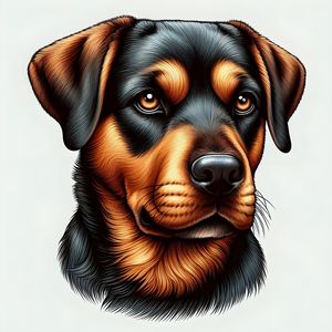 ROTTWEILER PORTRAIT BY AI