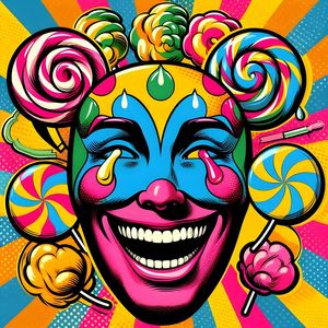 ABSTRACT AMUSEMENT POP ART BY AI