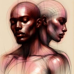ABSTRACT INTERPRETATION OF THE HUMAN FORM BY AI