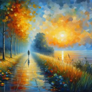 ABSTRACT LANDSCAPE IMPRESSIONISM BY AI
