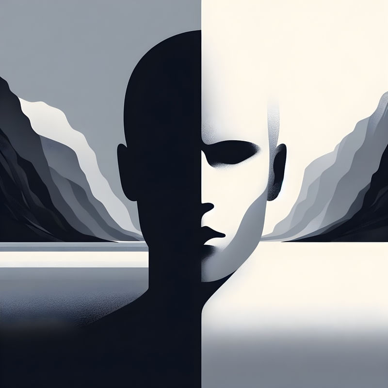 APATHY PORTRAIT MINIMALISM BY AI