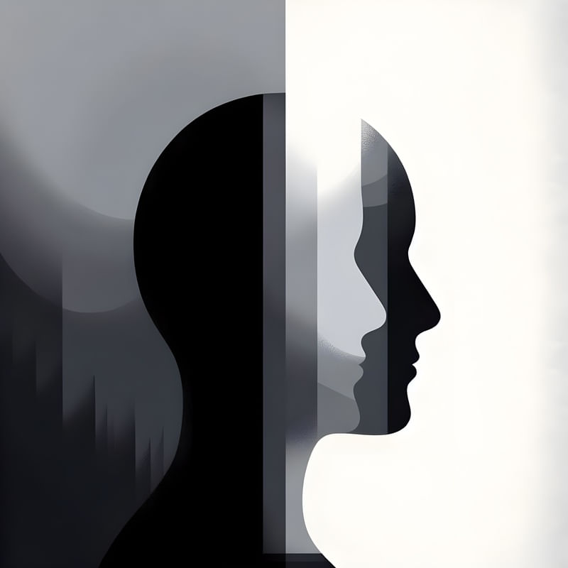 ABSTRACT APATHY PORTRAIT MINIMALISM BY AI