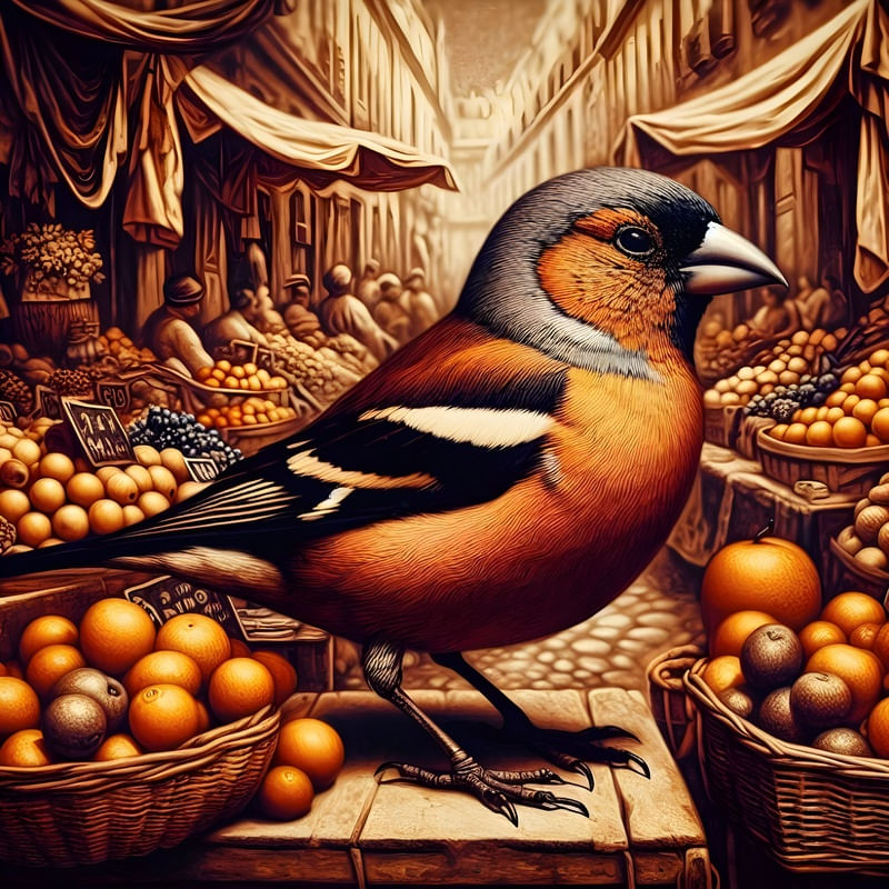 O PÁSSARO NO MERCADO BY AI