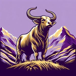 O ZEBÚ NA MONTANHA POP ART VETORES BY AI