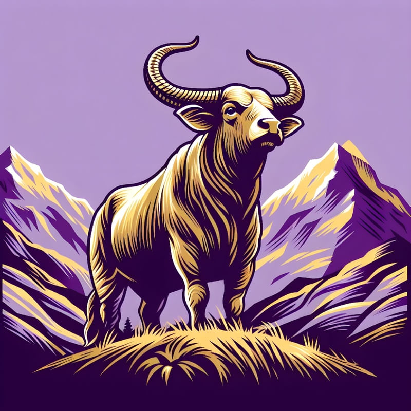 O ZEBÚ NA MONTANHA POP ART VETORES BY AI
