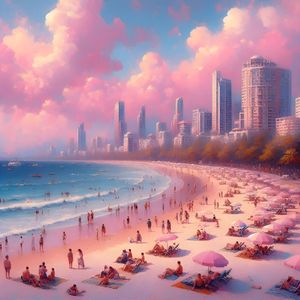 A PRAIA URBANA IMPRESSIONISTA BY AI