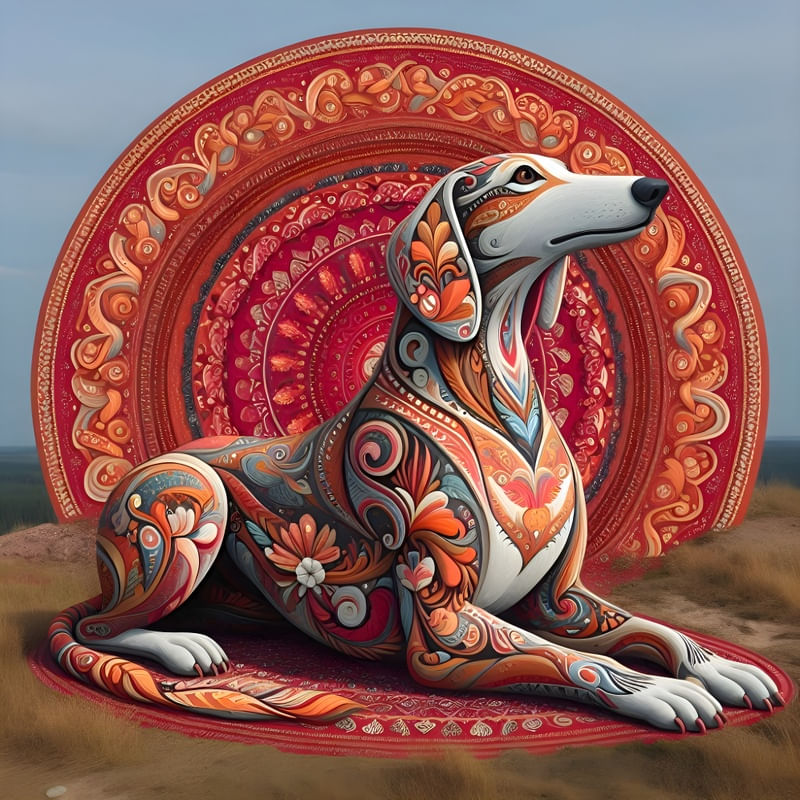 CACHORRO FOLCLÓRICO LAND ART BY AI
