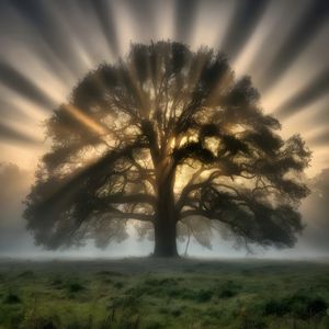 MAJESTIC THREE AT SUNSET BY AI