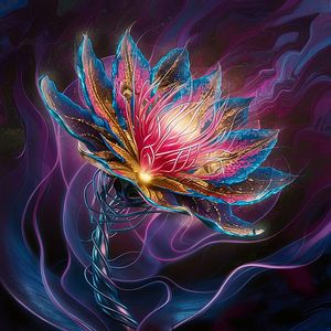 PSYCODELIC FLOWER BY AI