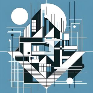 GEOMETRIC ART BAUHAUS BY AI