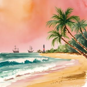 A SERENE YET VIBRANT WATERCOLOR PAINTING BY AI