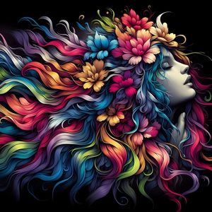 HAIR FLOWER I BY AI