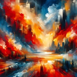 ABSTRACT CITY LANDSCAPE VISIONS BY AI