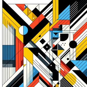 ABSTRACT GEOMETRIC ART BY AI