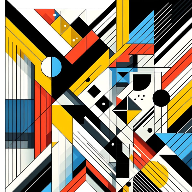 ABSTRACT GEOMETRIC ART BY AI