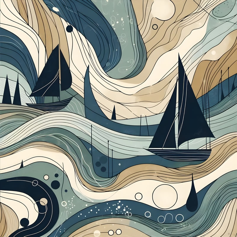 ABSTRACT SEA BY AI