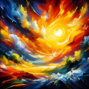 ABSTRACT SUN VISIONS BY AI