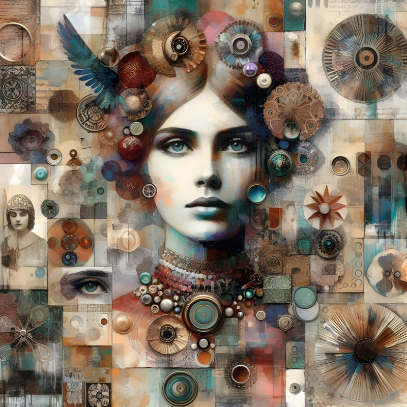 ABSTRACT WOMAN PORTRAIT BY AI