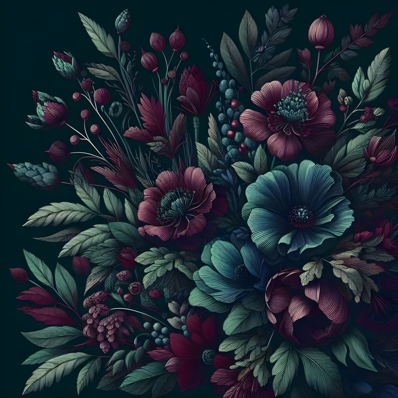 DARK BOUQUET BY AI