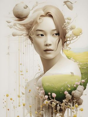 A INTRICATE MASTERPIECE OF NATURE BY AI