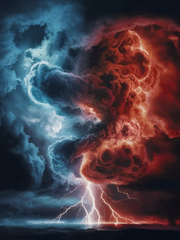 HOT AND COLD NATURE BY AI