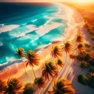 A BREATHTAKING CANCÚNS PRISTINE BEACH BY AI