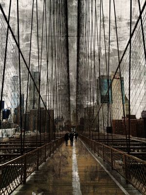 BROOKLYN VIBES 1 - NYC NEW YORK URBANO PONTE HISTORICA FOTO