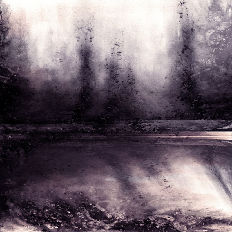 OBSCURITY TOLET ROXO QUADRADO - ABSTRATO ARVORES ATMOSFERICO FLORESTA PINTURA