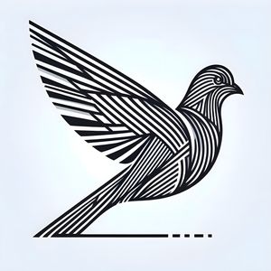 POMBO VETORES GEOMÉTRICO ABSTRATO MINIMALISTA THREE BY AI