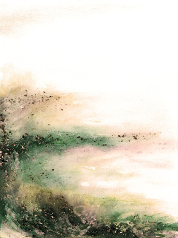 THE MIRAGE DESERTO DA BOÊMIA - ABSTRATO MINIMALISTA PAISAGEM PINTURA
